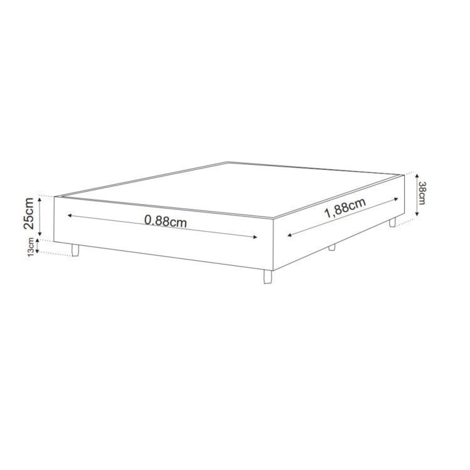 Cama Box Solteiro Benim com Molas Ensacadas 88cmx188cmx63cm - 6