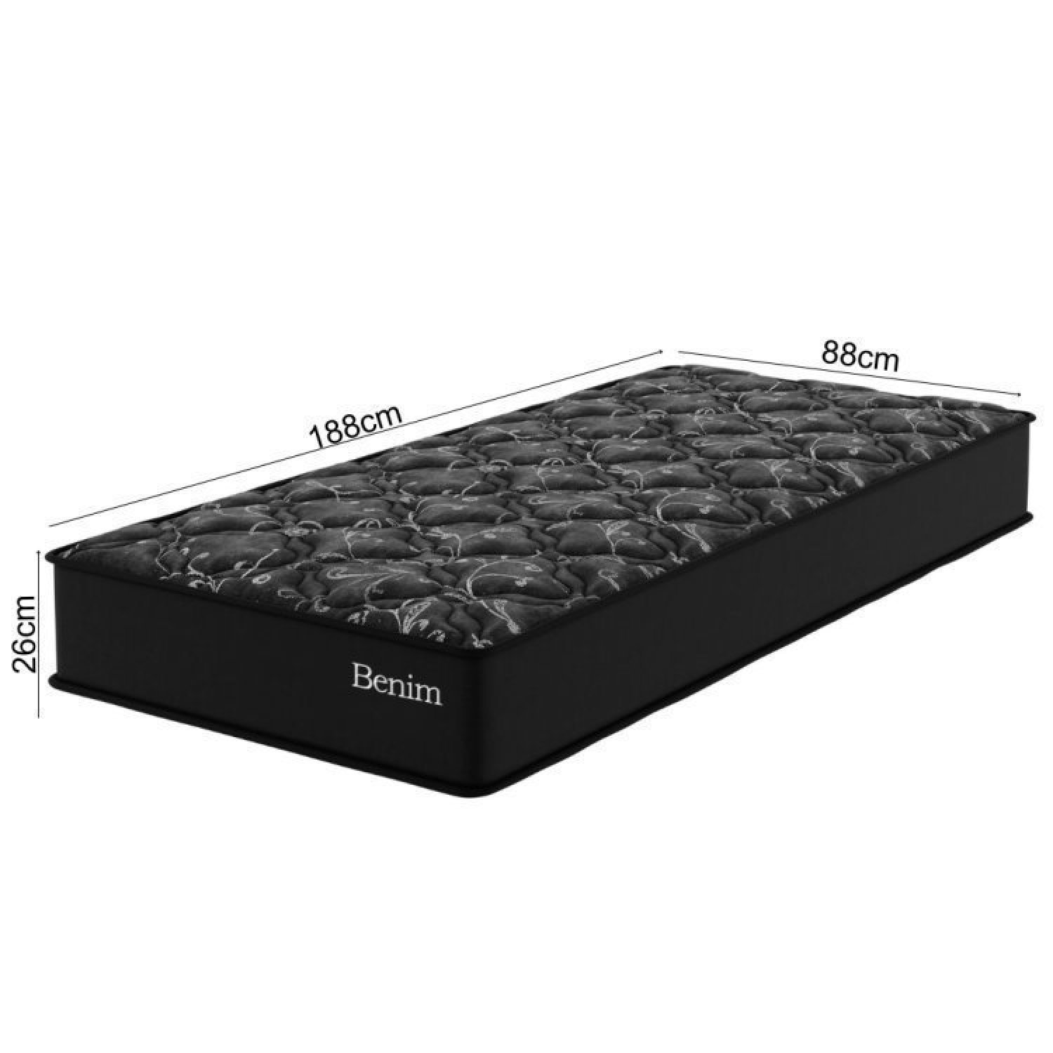 Cama Box Solteiro Benim com Molas Ensacadas 88cmx188cmx63cm - 3