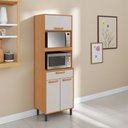 Ver imagem 2 de Paneleiro 3 Portas 1 Gaveta 70cm Espaço para 2 Fornos Nápoles Itatiaia