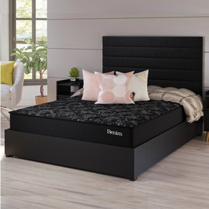Conjunto Cama Box Casal Benim com Molas Ensacadas 138cmxcm188cmx60,4cm Yescasa