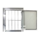 Ver imagem 7 de Porta Social Palheta de Alumínio 210 X 80cm Linha 25 Esquadrias Bergamo Abertura Esquerda