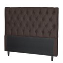 Ver imagem 1 de Cabeceira para Cama Casal Larissa Sued Marrom Idf Decor Marrom