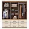 Guarda-roupa 6 Portas 9 Gavetas Star 6.9 com Espelhos - 2