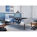 Ver mais imagens de Quarto Infantil com Guarda Roupa 1 Porta e Cama Solteiro Lara Branco