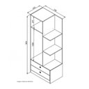 Ver imagem 5 de Quarto Infantil com Guarda Roupa 1 Porta e Cama Solteiro Lara Branco