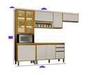 Ver imagem 3 de Cozinha Completa 4 Peças Dracena -Cinamomo/Off White- Cucina