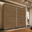 Ver imagem 1 de Guarda Roupa Casal 2 Porta Correr 6 Gavetas 100% Mdf