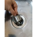 Ver mais imagens de Válvula Higiênica Cozinha 3 1/2 Inox Cesto e Tampa Antiodor