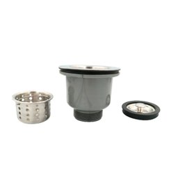 Válvula Higiênica Cozinha 3 1/2 Inox Cesto e Tampa Antiodor - 2