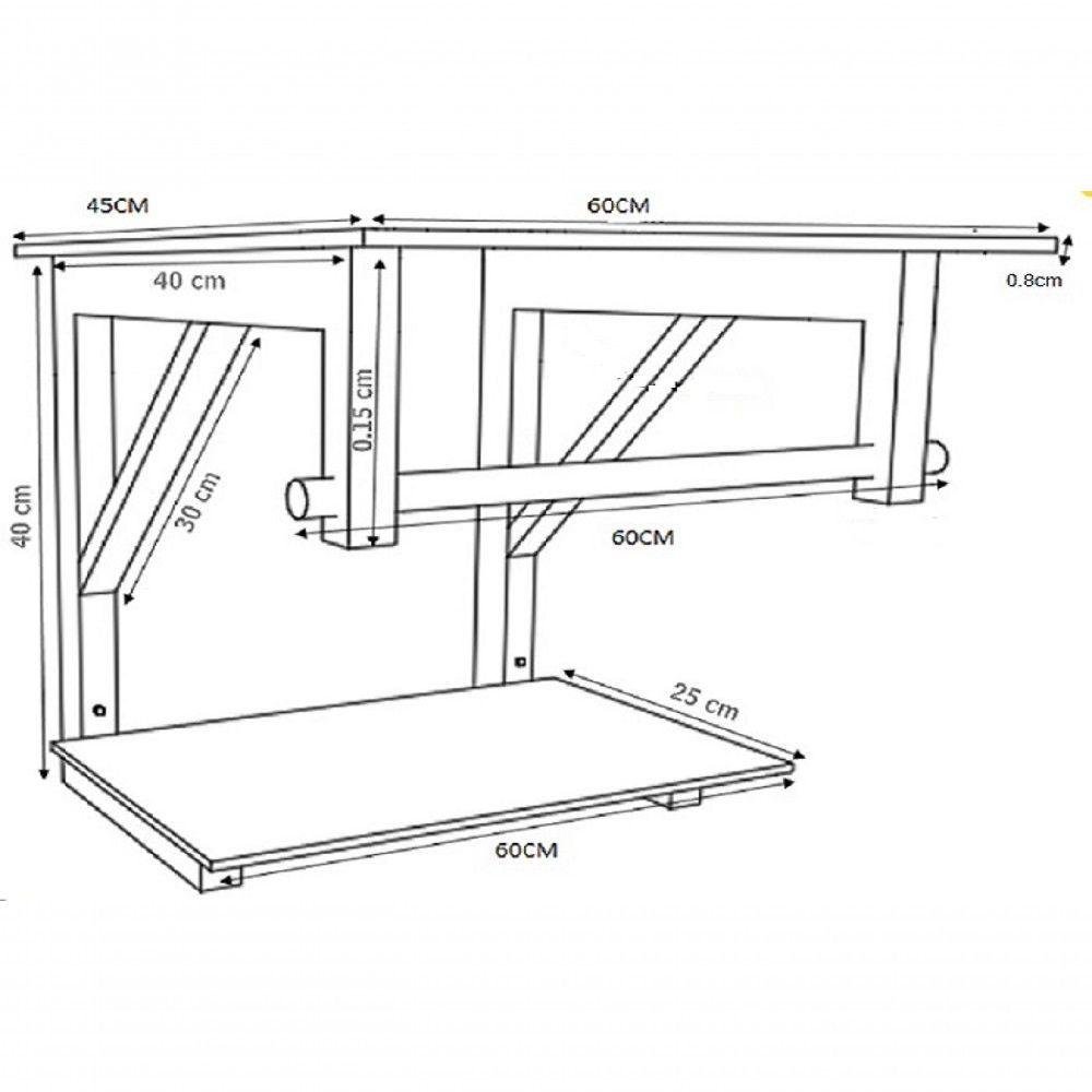 Gabinete Para Banheiro 60cm Cuba Com Torneira Cromada - 2