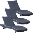 Ver imagem 1 de 3 Espreguiçadeira Bona em Alumínio e Fibra Sintética Trama