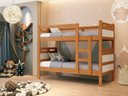 Ver imagem 2 de Beliche com Colchão D33 88x188cm para Quarto Solteiro Mdf C/ Estrado em Madeira Design Robusto Natur