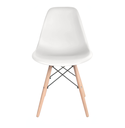 Ver imagem 2 de Kit 2 Cadeiras Eames Kit Branca Polipropileno Pés de Madeira Design Contemporâneo e Durável