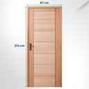 Ver imagem 3 de Kit Porta Pronta Maciça de Eucalipto 214x87x14cm PM58 Quartier Abertura Direita Cruzeiro Portas