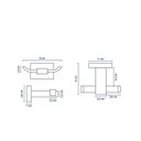 Ver imagem 6 de Kit de Acessórios para Banheiro Mondrian Bela Metais