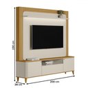 Ver imagem 4 de Estante para Tv até 70 Polegadas Munique 2 Portas com Led Tauari/off White Fosco - Linea Brasil