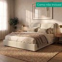 Ver imagem 7 de Cabeceira Casal 140 cm Malu com Frame Linho Sl 71 Peer