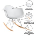 Ver imagem 3 de Cadeira de Balanço Eames com Braço Preta