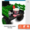 Ver imagem 5 de Mini Trator Elétrico Carro Infantil com Caçamba Verde Baby Style