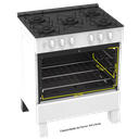 Ver imagem 3 de Fogão de Piso 5 Bocas Ares Glass Realce