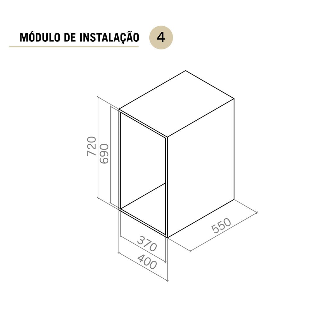 Tulha Organize Cinza com Corrediça Masutti Copat 6526 - 373 X 450 X 430mm - 7