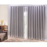 Cortina Blackout com linho 3,00x2,00 Para TRILHO SUÍÇO:Cinza - 2