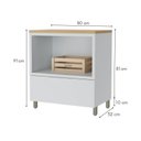 Ver imagem 4 de Gabinete para Banheiro 80cm com Caixa Organizadora Marquesa