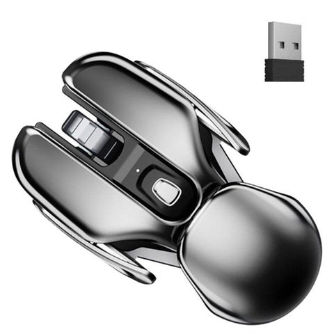 Mouse de Ferro USB sem Fio - 2.4GHZ - 1600 Dpi