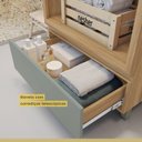 Ver imagem 5 de Gabinete para Banheiro 70cm 1 Gaveta com Caixa Organizadora Rainha