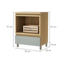 Ver imagem 4 de Gabinete para Banheiro 70cm 1 Gaveta com Caixa Organizadora Rainha