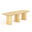 Ver imagem 2 de Mesa de Jantar Orgânica Tivoli 320cm x 110cm 10 Lugares Lamina Cinamomo Damasco