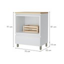 Ver imagem 4 de Gabinete para Banheiro 70cm 1 Gaveta com Caixa Organizadora Rainha