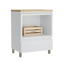 Ver imagem 3 de Gabinete para Banheiro 70cm 1 Gaveta com Caixa Organizadora Rainha