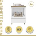 Ver imagem 2 de Gabinete para Banheiro 70cm 1 Gaveta com Caixa Organizadora Rainha