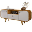 Ver imagem 6 de Rack para Sala de Estar Tv 55 Pol Orgânico Picasso B02 Naturalle Off White - Lyam Decor