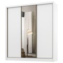Ver imagem 3 de Guarda Roupa Casal com Espelho 3 Portas de Correr Champ Belmax:branco
