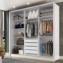 Ver imagem 2 de Guarda Roupa Casal com Espelho 3 Portas de Correr Champ Belmax:branco