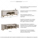 Ver imagem 3 de Rack para Tv até 65 Polegadas com 2 Portas e 2 Gavetas Multimóveis Mp1101 Off White/madeirado