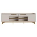 Ver imagem 6 de Rack para Tv até 65 Polegadas com 2 Portas e 2 Gavetas Multimóveis Mp1101 Off White/madeirado