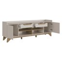 Ver imagem 5 de Rack para Tv até 65 Polegadas com 2 Portas e 2 Gavetas Multimóveis Mp1101 Off White/madeirado