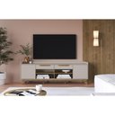 Ver imagem 7 de Rack para Tv até 65 Polegadas com 2 Portas e 2 Gavetas Multimóveis Mp1101 Off White/madeirado