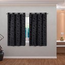 Ver imagem 1 de Cortina Jacquard 2,70x2,70 Para Varão Simples:Preto
