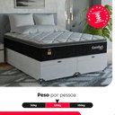 Ver imagem 5 de Cama Box Baú Queen + Colchão Comfort Class Pillow Top Preto/suede Branco