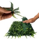 Ver imagem 5 de 13 Painéis Artificiais Folhagem de Samambaia para Parede Verde Jardim Vertical e Decoração Interna