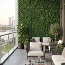 Ver imagem 2 de 13 Painéis Artificiais Folhagem de Samambaia para Parede Verde Jardim Vertical e Decoração Interna