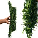 Ver imagem 4 de 13 Painéis Artificiais Folhagem de Samambaia para Parede Verde Jardim Vertical e Decoração Interna