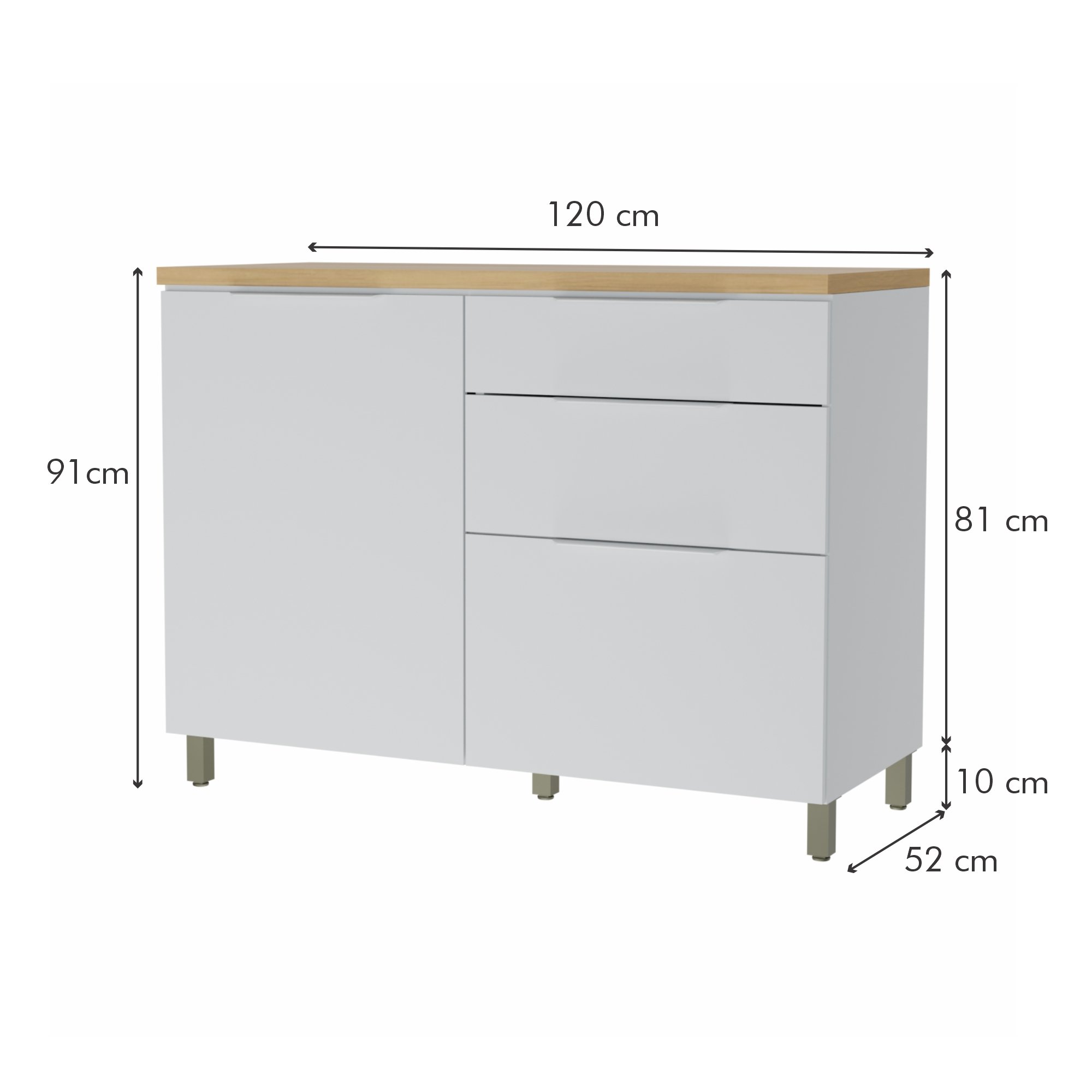 Cozinha 6 Peças 5 Portas 5 Gavetas Marquesa  100% Mdf - 9