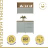 Cozinha 2 Peças Com Balcão 1 Porta 3 Gavetas E Armário Aéreo Marquesa 120 Cm  100% Mdf - 2