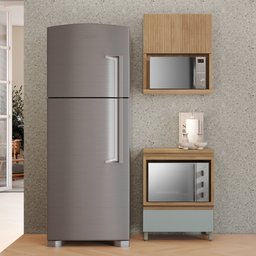 Cozinha 2 Peças 1 Porta 1 Gaveta Armário Aéreo  100% Mdf 70 Cm Rainha - 1
