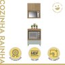 Cozinha 2 Peças 1 Porta 1 Gaveta Armário Aéreo  100% Mdf 70 Cm Rainha - 2